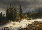 ₴ Купить картину пейзаж известного художника от 194 грн: Ревущая горная река