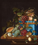 ₴ Картина натюрморт відомого художника від 193 грн.: Натюрморт з фруктами, ящиком з лазуриту і чашею Ван-Лі