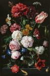 ₴ Картина натюрморт відомого художника від 184 грн.: Натюрморт з квітами в скляній вазі