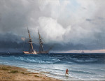 ₴ Купить картину море известного художника от 209 грн.: Корабль на берегу