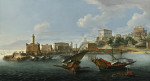 ₴ Картина пейзаж художника от 153 грн.: Анцио, вид на порт виллы Корсини и виллы Албани