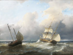 ₴ Купити картину море відомого художника від 204 грн.: Рибальські човни в неспокійному морі