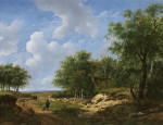 ₴ Картина пейзаж известного художника от 209 грн.: Пустоши с пастухом и его стадом