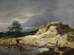 ₴ Репродукція краєвид від 241 грн.: Дюнний пейзаж з пастухом і його стадом
