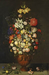 ₴ Репродукція картини натюрморт від 217 грн.: Натюрморт з вазою квітів