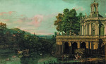 ₴ Картина пейзаж художника от 169 грн.: Каприччио с дворцом