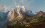 ₴ Картина пейзаж художника от 179 грн.: Сцена из Шладминга