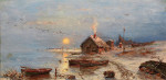 ₴ Репродукція краєвид від 169 грн.: Рибальське село на балтійському узбережжі