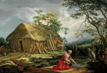 ₴ Картина бытового жанра художника от 189 грн.: Латона и ликийские крестьяне