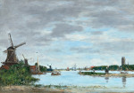 ₴ Картина пейзаж художника от 194 грн.: Вид на Маас в Дордрехте