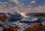 ⚓Картіна морський пейзаж відомого художника від 189 грн.: Схід місяця