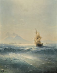 ₴ Купить картину море известного художника от 209 грн.: Неаполитанский залив с Везувием