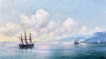 ₴ Купити картину море відомого художника від 158 грн.: Корабель біля берегів Криму