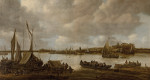 ₴ Картина пейзаж известного художника от 153 грн: Вид на Рейн близ Хуг-Эльтена