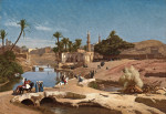 ₴ Картина пейзаж известного художника от 189 грн.: Вид на Мединет Эль-Файюм