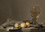 ₴ Картина натюрморт відомого художника від 194 грн.: Натюрморт з лимонами, венеціанським кубком і ремер