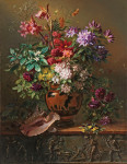 ₴ Купить натюрморт известного художника от 217 грн.: Букет цветов в греческой вазе, аллегория весны