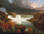 ₴ Репродукция пейзаж от 396 грн.: Отдаленный вид на Ниагарский водопад