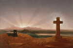 ₴ Картина пейзаж известного художника от 218 грн.: Крест на закате