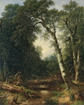 ₴ Картина пейзаж известного художника от 243 грн.: Приливной ручей в лесу