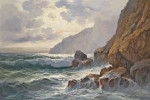 ⚓Картина морской пейзаж художника от 218 грн.: Скалистое побережье