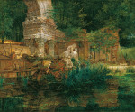 ₴ Картина пейзаж известного художника от 260 грн.: Римские руины в Шенбрунне