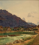 ₴ Картина пейзаж известного художника от 224 грн.: Траун біля Ішля