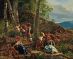 ₴ Картина побутової жанр відомого художника від 254 грн.: Збирачі хмизу в віденському лісі
