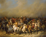 ₴ Картина батального жанра от 254 грн.: Наполеоновские войска в борьбе с мамелуками