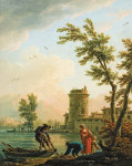 ₴ Картина пейзаж відомого художника від 243 грн: Рибалки на світанку