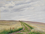 ₴ Картина пейзаж художника от 242 грн.: Дорога в полях