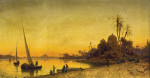 ₴ Картина пейзаж художника от 176 грн.: Закат над Нилом