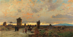₴ Картина пейзаж художника от 176 грн.: Аппиа Антика возле Террачины