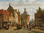 ₴ Картина міський пейзаж відомого художника від 242 грн.: Вид на Зуйдерспуй з Дроммедарі, Енкхейзен