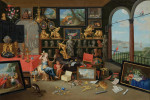 ₴ Картина натюрморт известного художника от 218 грн.: Аллегория зрения, вид на шкаф коллекционера