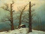 ₴ Картина пейзаж известного художника от 202 грн: Гуннская гробница в снегу