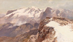 ₴ Картина пейзаж художника від 199 грн.: Вид на Мармолада з Піз-Бое