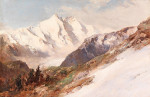 ₴ Картина пейзаж художника від 218 грн.: Вид на північну сторону Гроссглокнер