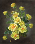 ₴ Репродукція квітковий натюрморт від 238 грн.: Жовті троянди