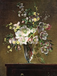 ₴ Картина натюрморт відомого художника від 260 грн.: Натюрморт з квітів з різдвяними трояндами