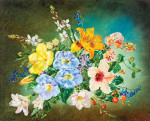 ₴ Картина натюрморт відомого художника від 261 грн.: Змішані квіти
