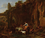 ₴ Картина бытового жанра известного художника от 267 грн.: Пастухи у римских руин