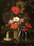 ₴ Репродукция натюрморт от 331 грн.: Цветы в декоративной вазе