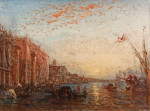 ₴ Картина міський пейзаж художника від 242 грн.: Повінь у Венеції