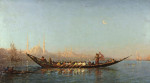₴ Картина морской пейзаж художника от 193 грн.: Константинополь, каик султана
