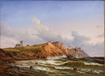 ⚓Картина морской пейзаж художника от 242 грн.: Кораблекрушение после шторма у западного побережья Ютландии возле церкви Ферринг