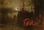 ₴ Картина краєвид відомого художника від 184 грн.: Табір мисливців