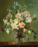 ₴ Картина натюрморт відомого художника від 261 грн.: Композиція із змішаних квітів