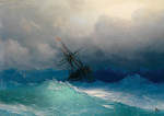 ⚓Картина морской пейзаж известного художника от 271 грн.: Корабль в бушующем море