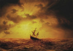 ⚓Картина морской пейзаж художника от 229 грн.: Буря на море